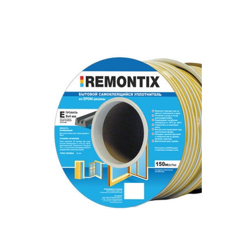 0610 Уплотнитель Remontix Е-профиль белый, 150м 1 коробка 900м