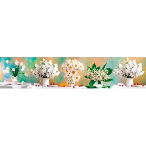 Панель ASP16 Белые цветы 2800*610*6мм