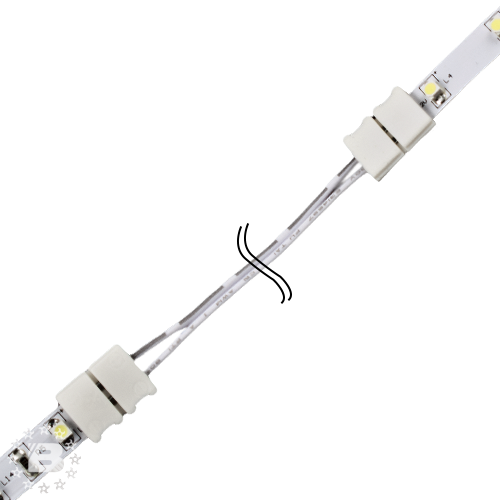 9283 Провод соединительный для LED лент 50см 8мм лента+лента зажим 15.005.09.011