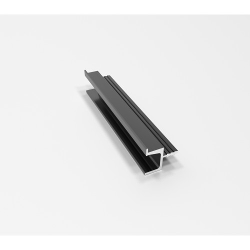 Профиль-ручка под пропил, L=4000мм,отделка алюминий AL1801 черный